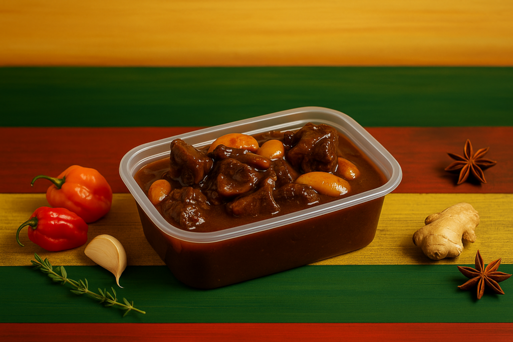 jamaican oxtail with rice and peas frozen meal medium portion uk delivery